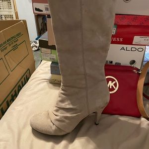 Nine Wesr suede boots tall